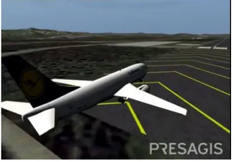 Figure 7. Flingt landing visually seen in ATC tower 