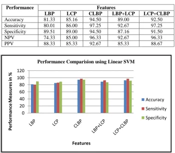 TABLE  I SVM PERFORMANCE MEASURES 