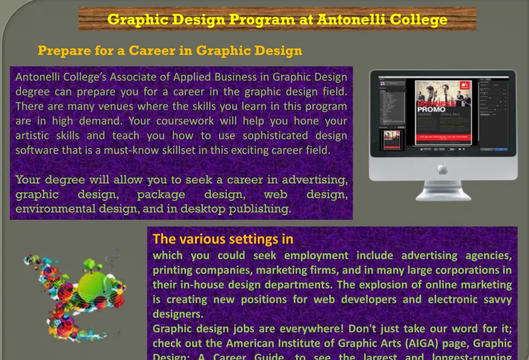 Graphic Design Program at Antonelli College