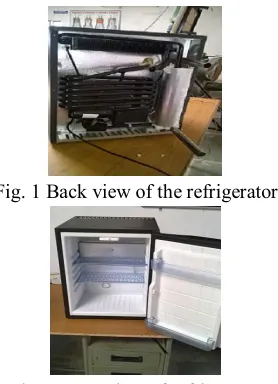Table 1 COP at various generator temperatures  