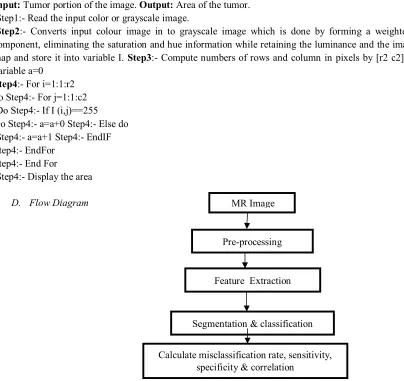 Fig 1: Flow diagram of the segmentation 