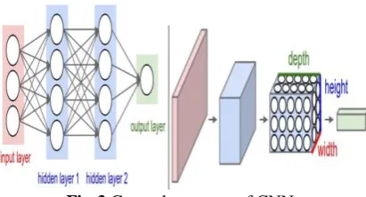 Fig-3 General structure of CNN 