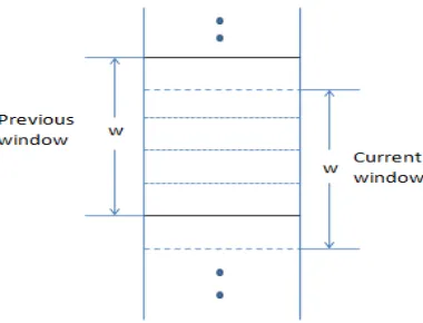 Fig.1: The representation of Window in Sorted Neighborhood Method 
