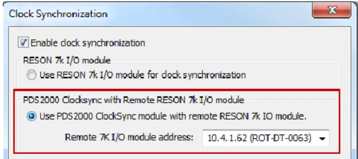 Figure 5-2 Clock synchronization by Remote 7k I/O module 