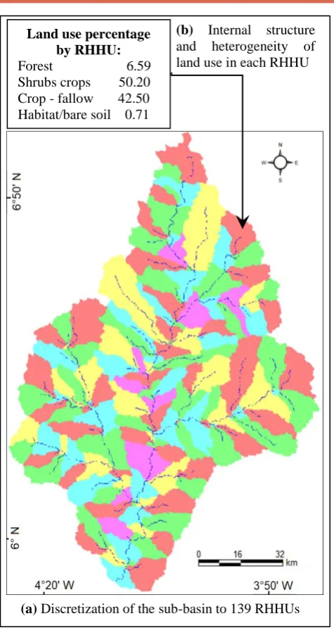 Figure 11.  Segmentation to RHHU of the sub-watershed of Agnéby at Agboville  