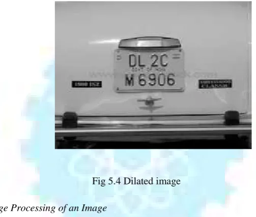 Fig 5.4 Dilated imageFig 5.4 Dilated imageFig 5.4 Dilated image