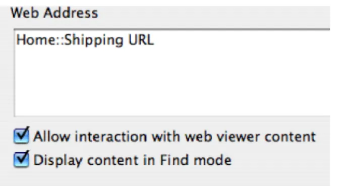 Figure 7: Developers  can control whether Web Viewer content can be viewed when in Find mode.