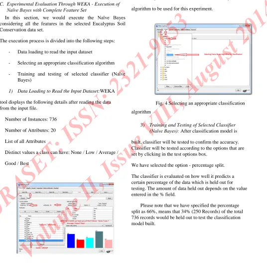 Fig. 4 Selecting an appropriate classification 