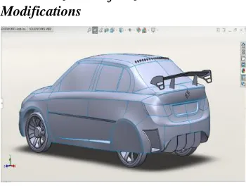 Fig 3.7: Swift Dzire with full modifications 