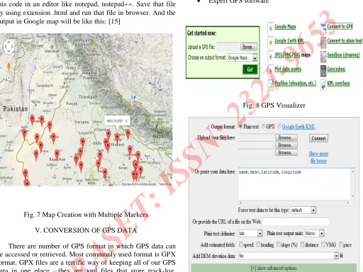 Fig. 8 GPS Visualizer