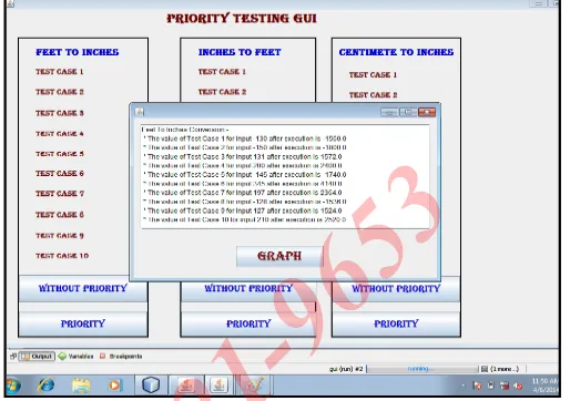 Figure 4: Output Module of the Non Priority Testing