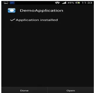 Fig 7 Application Installed