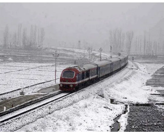 Fig 1. A view of a DEMU Train in J&K