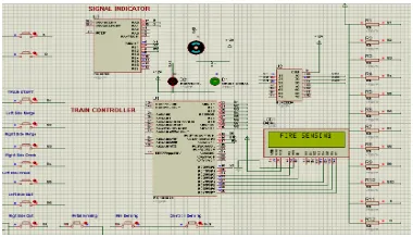 Fig 7. Simulation result for Obstacle sensor