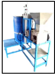 Figure 1. Final Set-up of the Chitin Extracting Machine 