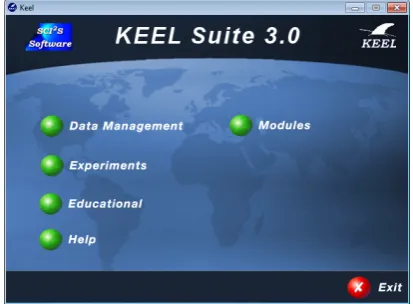 Fig. 1. Screenshot of the main window of KEEL 3.0.