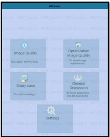 Fig. 3 A screen shot showing a sample of the app content