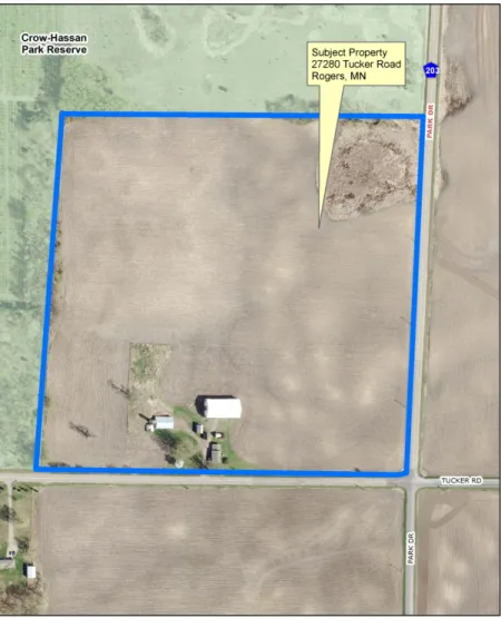 Figure 2:  Crow River Park Reserve Boundary Addition parcel 
