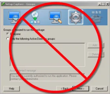 Figure 3: Skipped Groups Window in Setup Capture If You Enable for Horizon