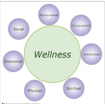 Fig. 1 Components that define wellness