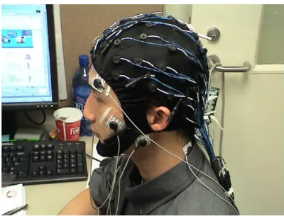 Figure 2.5: Photograph of a NeuroScan 64-electrode EEG cap. Image courtesy of [50]