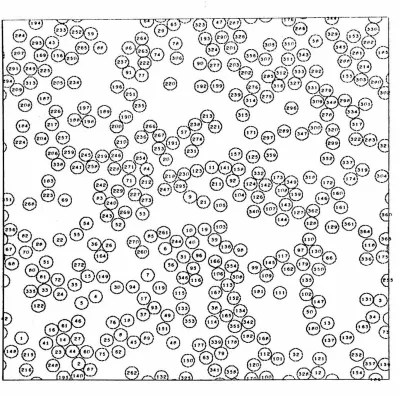FIG. 5. Snapshot of instantaneous system configuration in 
