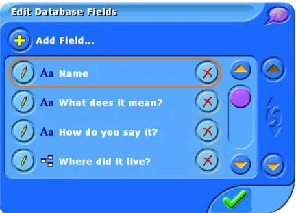 Figure 10. Creating Fields in MaxData 2007 
