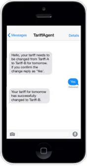 Fig. 3.A text dialog under the semi-autonomous setting.