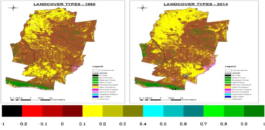 Fig. 3  The Longterm precipitation versus NDVI  