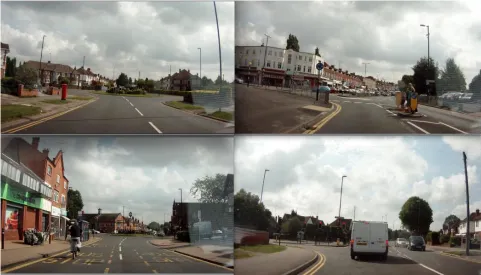 Figure 3: A selection of route images shown to participants in the route-learning task 