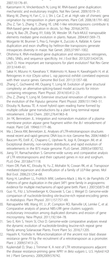 Table S23). Candidate genes that may provide resistancein Baccatum againstthe degree of sequence conservation and the gene duplica- C