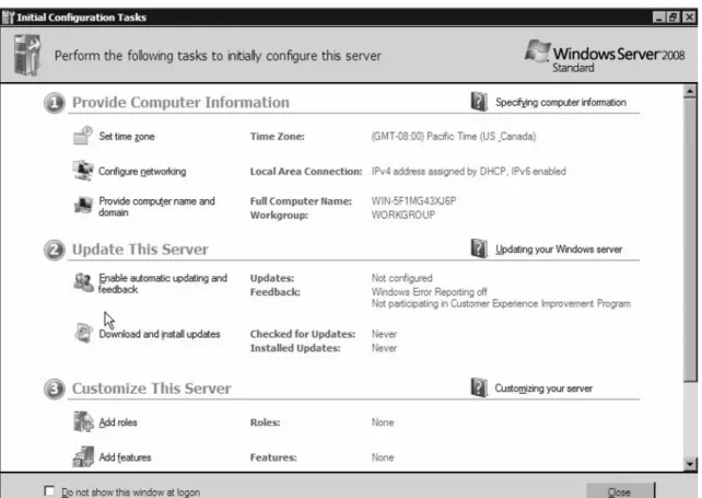 Table 1.1 outlines some of the additional roles and features Server Manager can  be used to control: