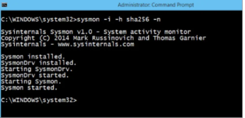 FIGURE 8: SYSMON SETUP