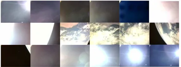 Figure 10: 25 s sequence of pictures from the on-board camera