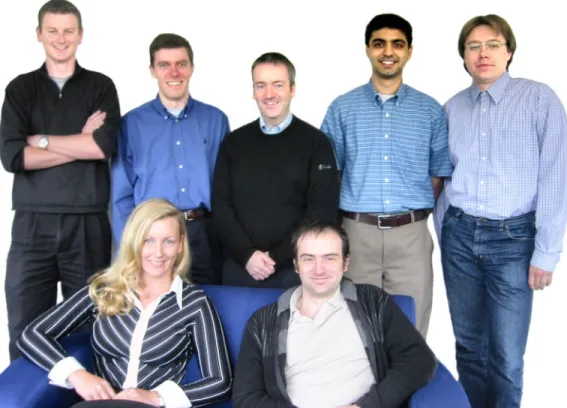 Figure 1   Back row (left to right): Martin, Chris, Alan, Amit, Sven; front row: Susan and Rick