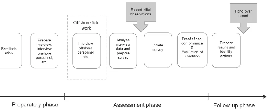 Figure 1. The auditing of psychosocial risk process (offshore version) 