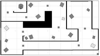 Fig. 2. 2D Stage world S2 used in the Pioneer STL phase
