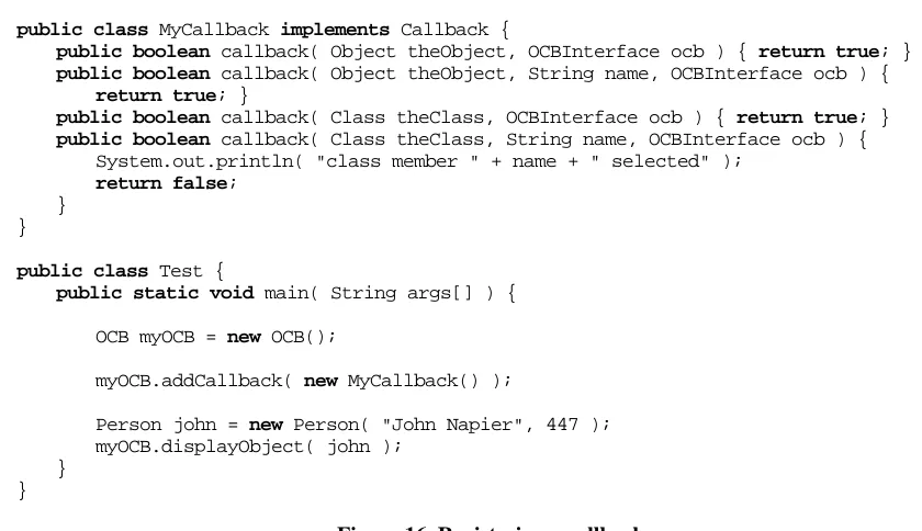 Figure 16. Registering a callback