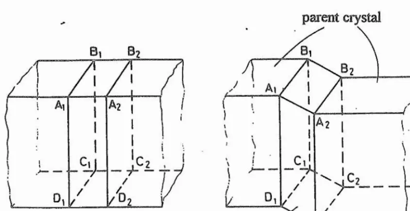 Figure 1 .2 Formation of a martensite plate within a parent 