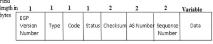 Fig 2: EGP Packet Format 