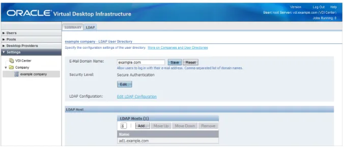 Figure 4.6. Company LDAP Settings Tab