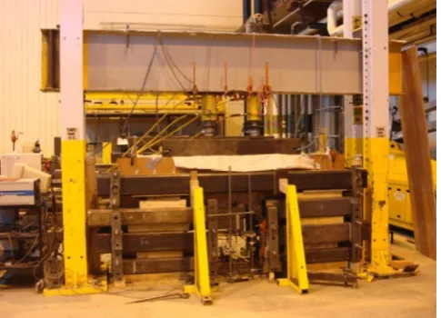 Fig. 3. Loading system installation for uniform load.