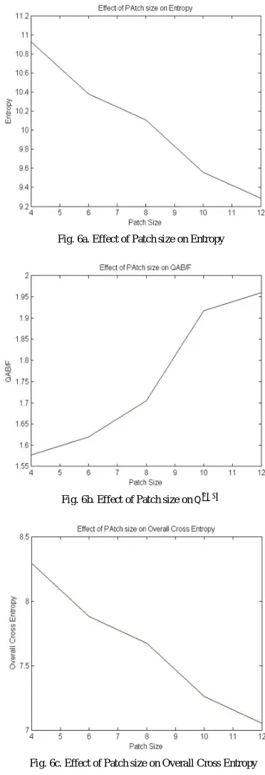 Fig. 6a. Effect of Patch size on Entropy  