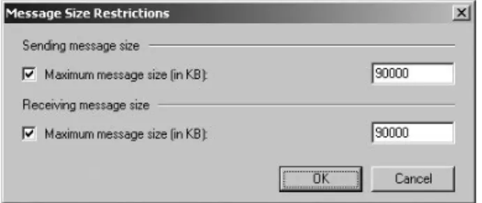 Figure 6-6  You can apply individual delivery restrictions on a per-user basis.