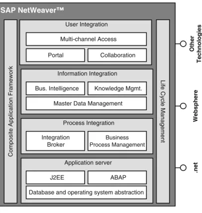 Fig. 2.3 Functional view of SAP NetWeaver