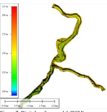 Figure 7. Digital surface model (DSM). 