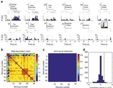 Figure 7 | Correlation analysis with a neuron in the parahippocampal cortex. (two researchers performing the experiments with the patient, but not to the picture of a third researcher also working with the patient (stimulus 3)