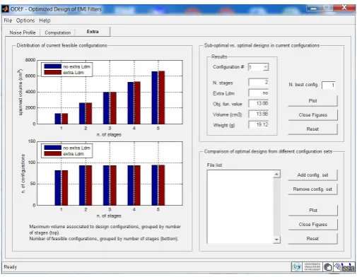 Fig. 2. Screenshot of ODEF application: Noise Profile tab.