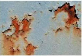 Fig 1: Example of a corroded metal surface.  