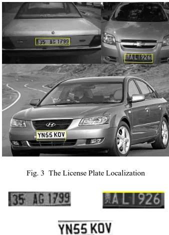 Fig. 3  The License Plate Localization   